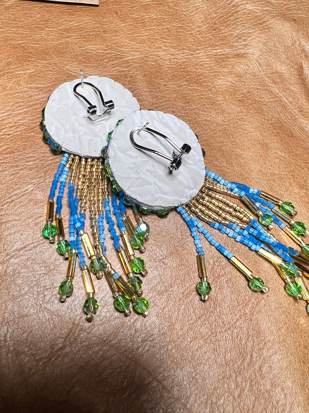 Green themed gorgeous Earrings