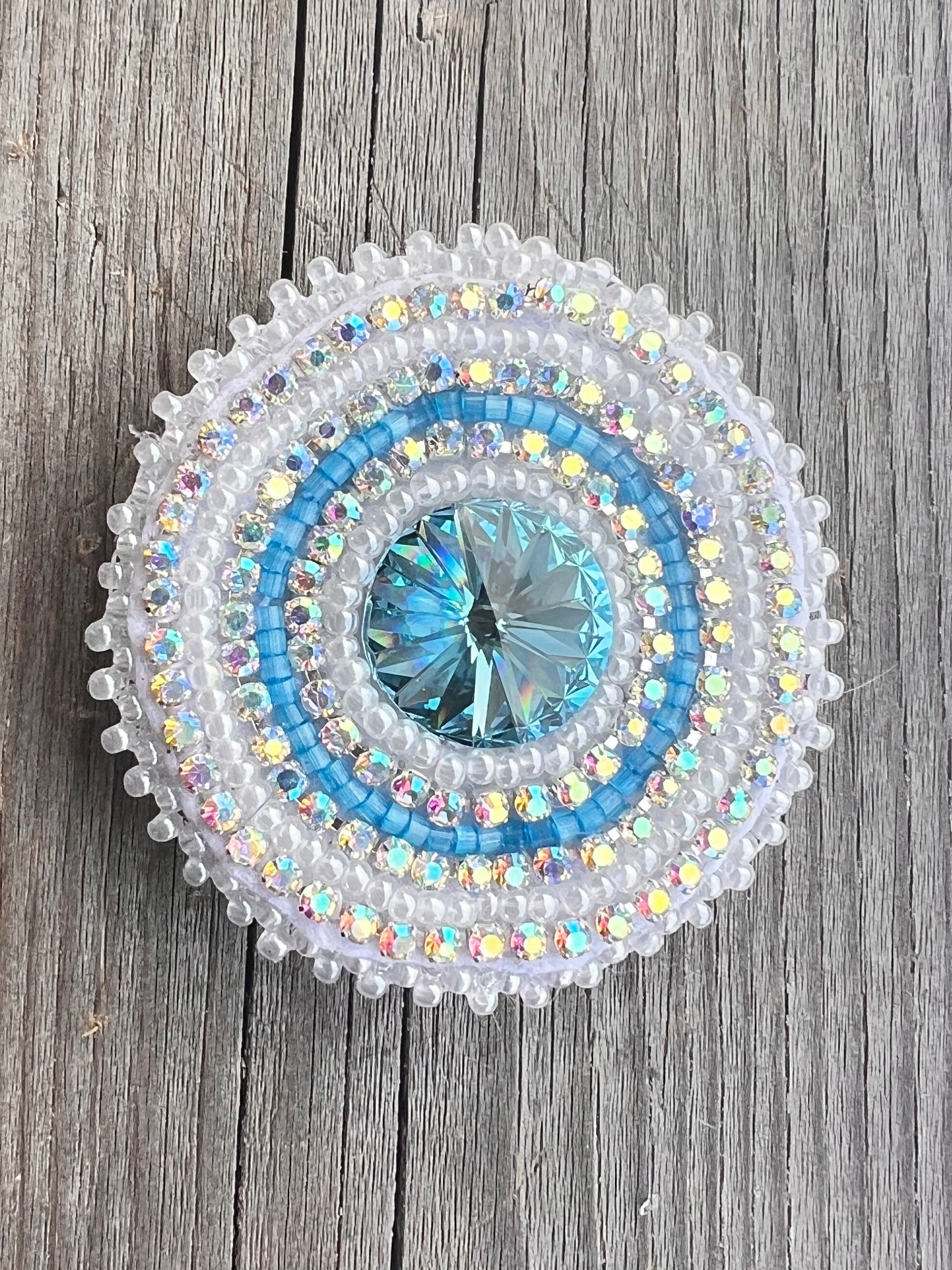 ‘Blue Ice’ Crystal Pop-Socket