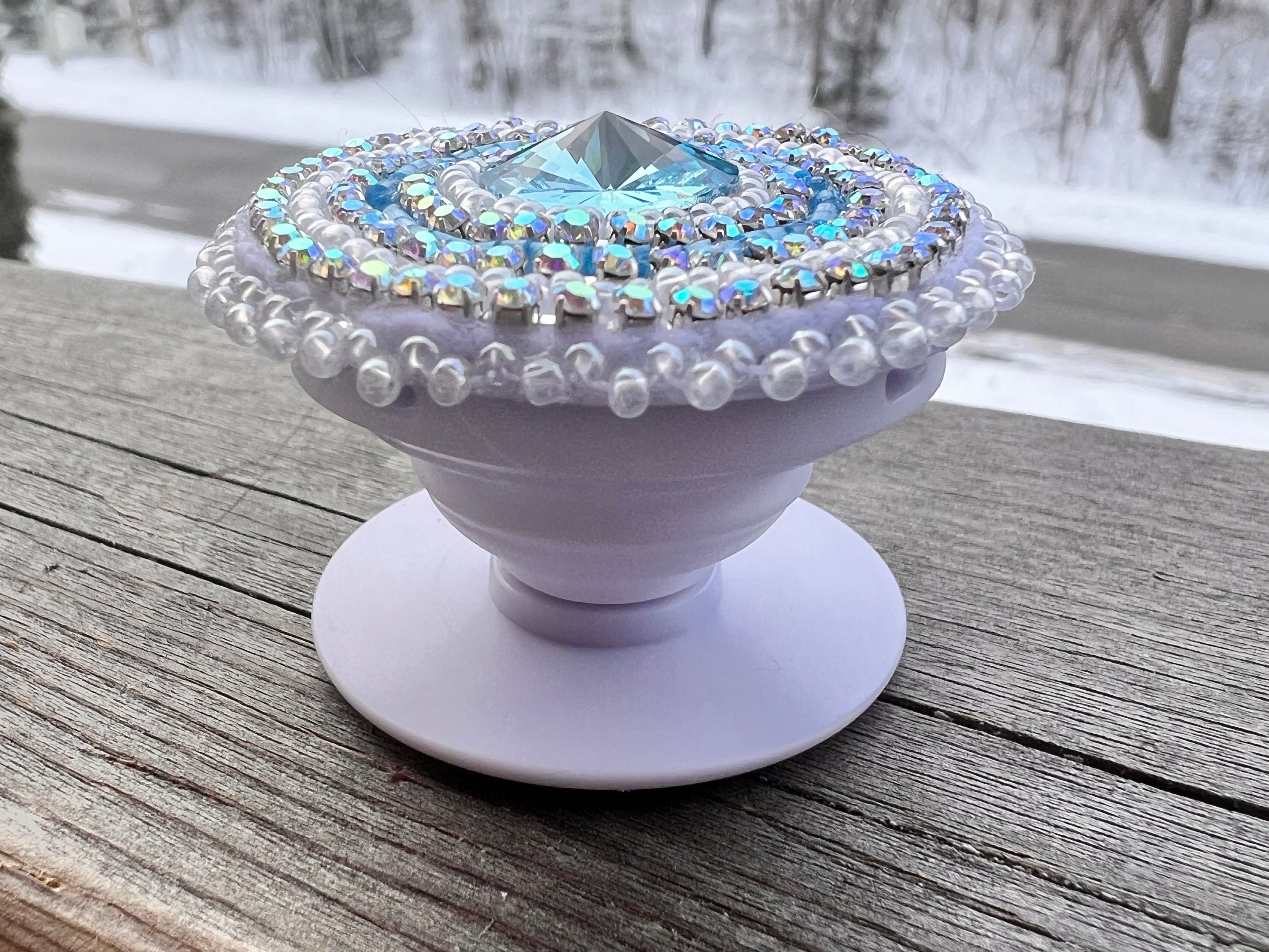 ‘Blue Ice’ Crystal Pop-Socket