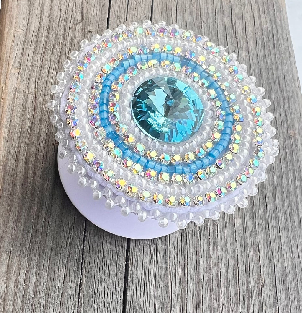 ‘Blue Ice’ Crystal Pop-Socket