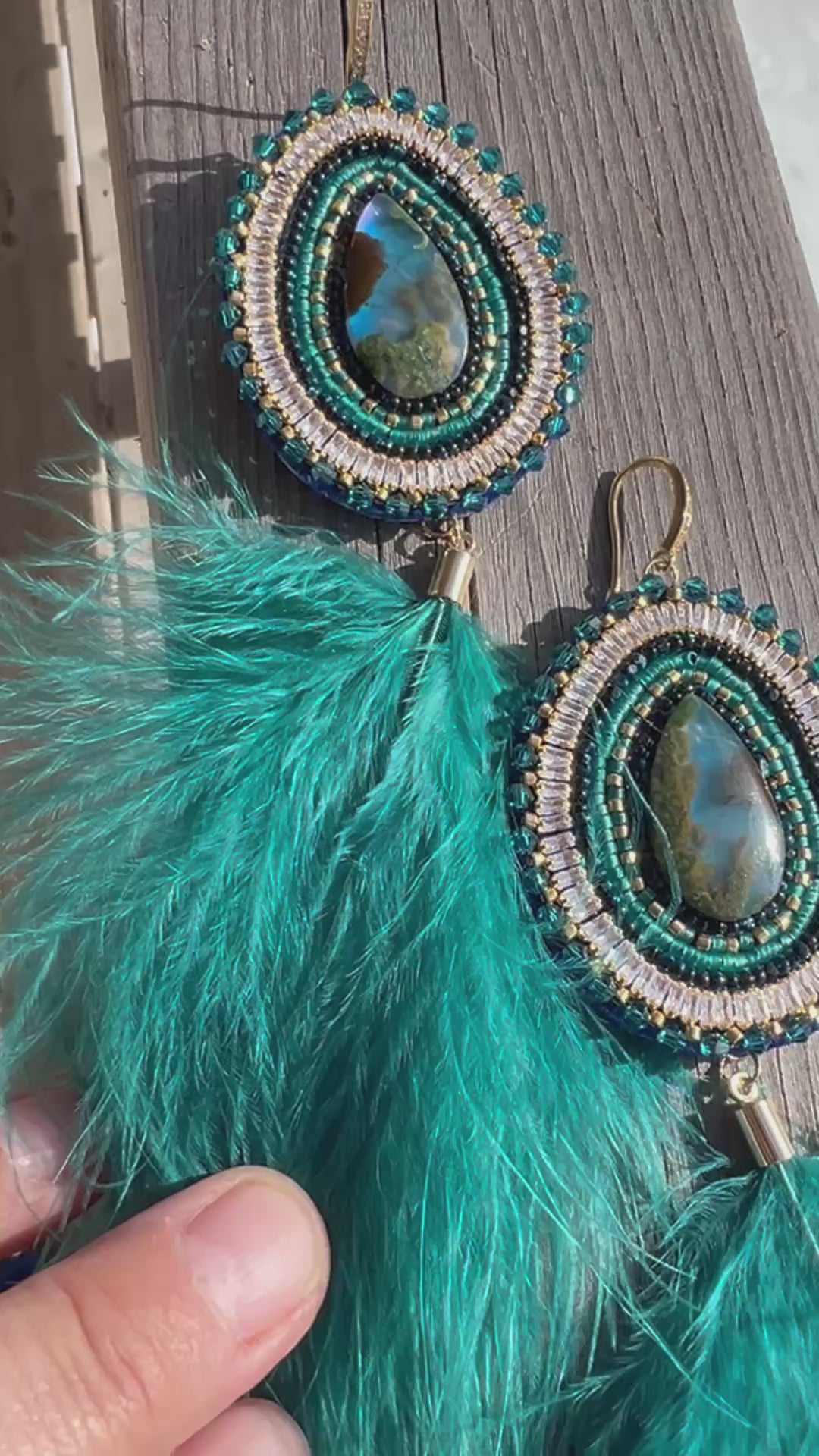 Marcasite Aurora Gemstone Earrings