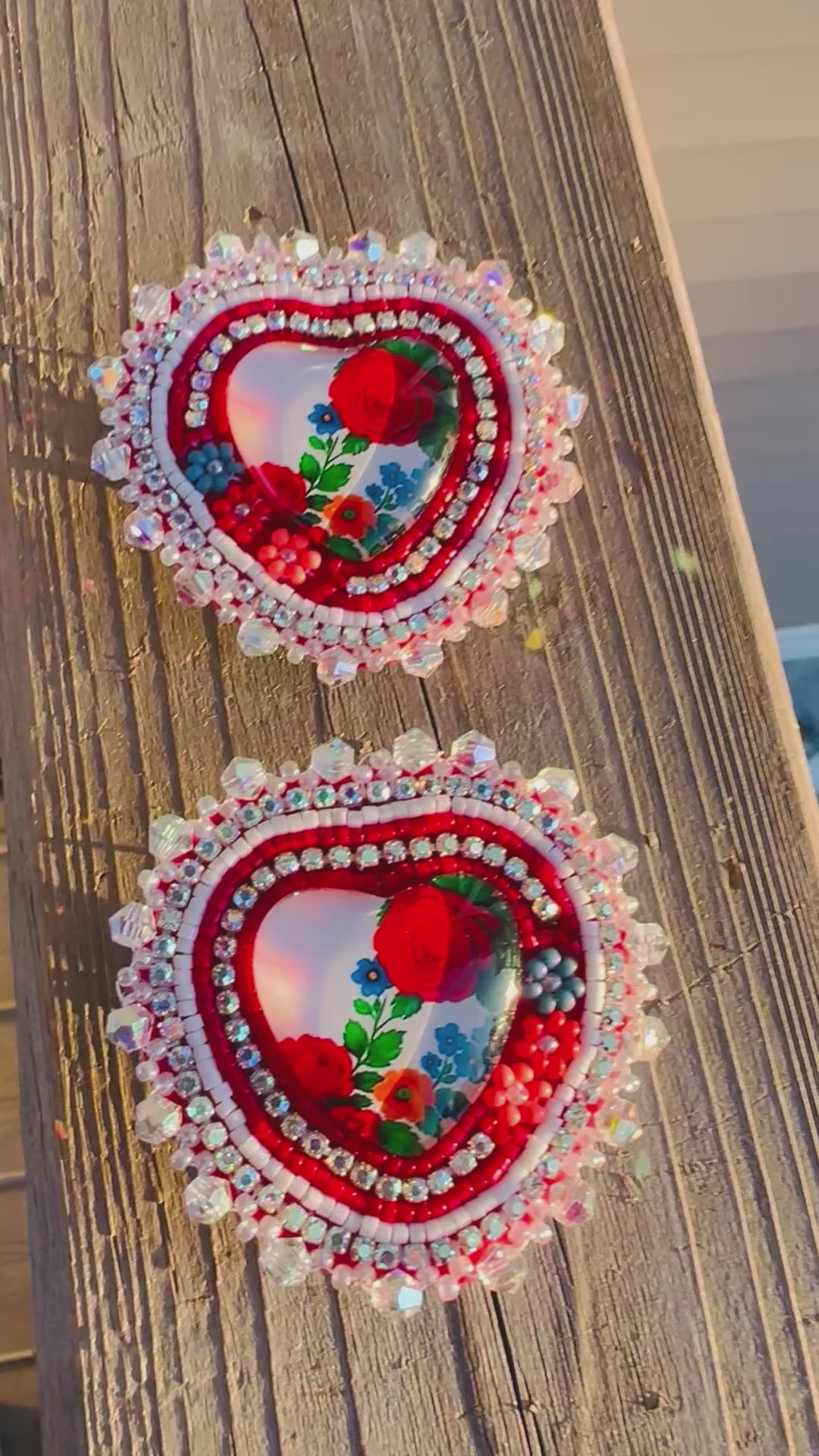 Kokum scarf Earrings